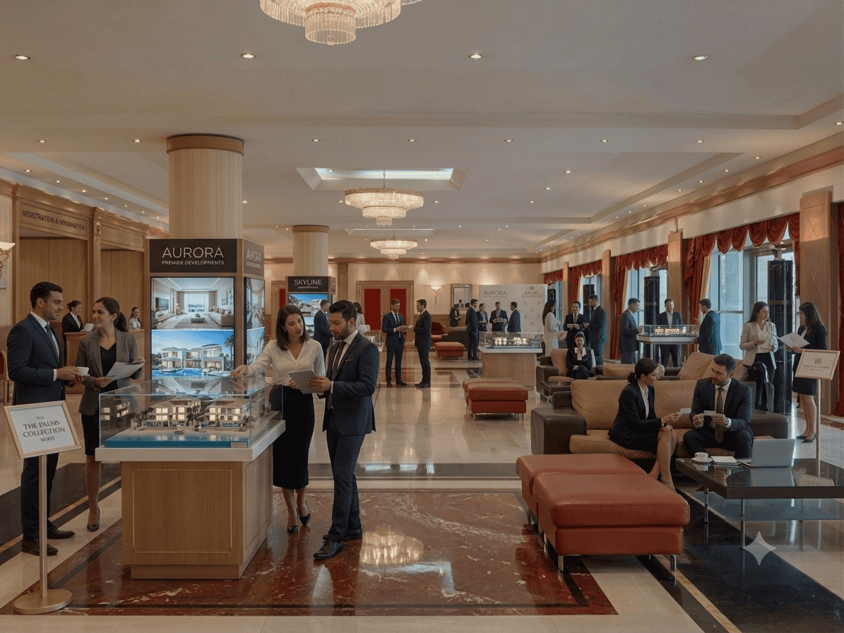 Cocktail et échanges d'affaires